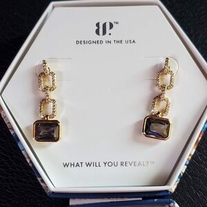 Bomb Party June 2025 Modern Elegance Alexandrite Gold Plated Earrings